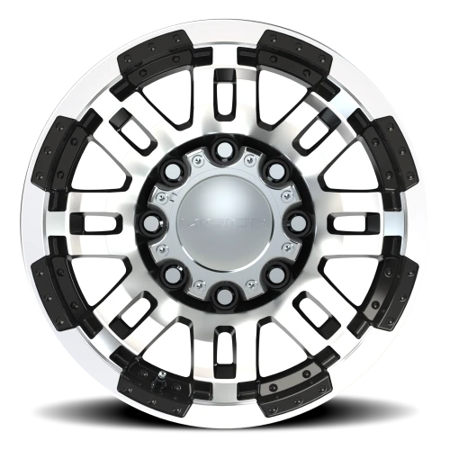 Vision 375 16x8 +0 8x165.1mm 125.2mm Gloss Black Machined Face