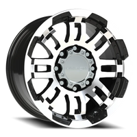 Vision 375 17x8.5 +18 8x165.1mm 125.2mm Gloss Black Machined Face