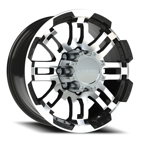 Vision 375 18x8.5 +18 8x170mm 125.2mm Gloss Black Machined Face