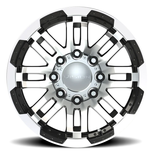 Vision 375 18x8.5 +18 8x170mm 125.2mm Gloss Black Machined Face