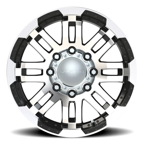 Vision 375 18x8.5 +18 8x165.1mm 125.2mm Gloss Black Machined Face