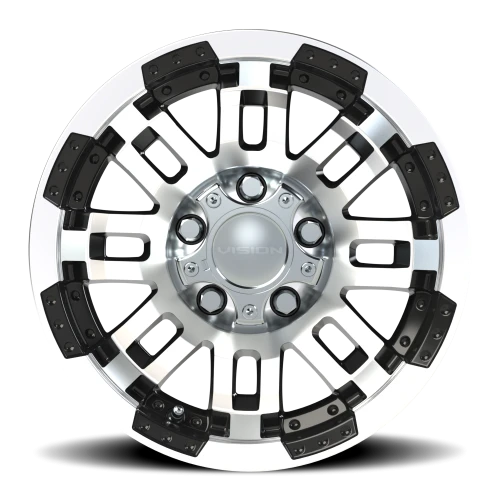 Vision 375 14x5.5 +0 5x114.3mm 83mm Gloss Black Machined Face