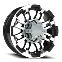 Vision 375 15x6 +0 6x139.7mm 108mm Gloss Black Machined Face
