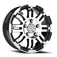 Vision 375 16x6.5 +45 5x130mm 84mm Gloss Black Machined Face