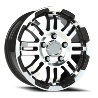 Vision 375 16x6.5 +45 5x130mm 78.3mm Gloss Black Machined Face