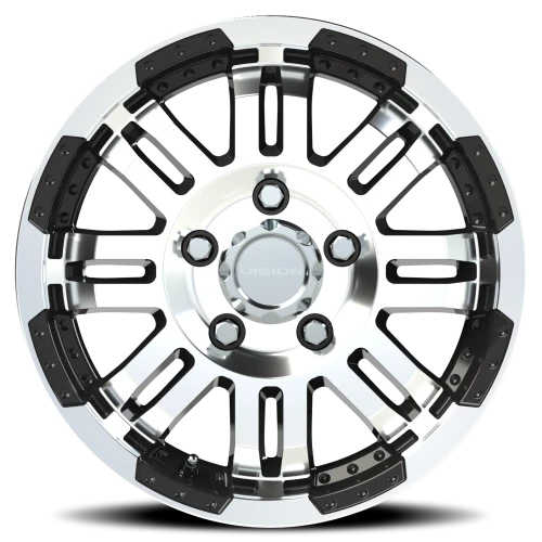 Vision 375 16x6.5 +45 5x130mm 78.3mm Gloss Black Machined Face