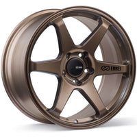 Enkei T6R 18x8.5 45mm Offset 5x100 Bolt Pattern 72.6 Bore Matte Bronze Wheel-Wheels - Cast-Enkei-