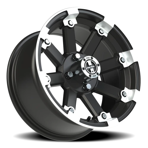 Vision 393 14x7 +3 4x101.6mm 69.85mm Matte Black Machined Lip