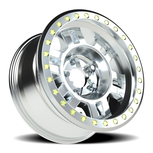 Vision 398 17x8.5 -15 5x114.3mm 83mm Machined Machined Machined Beadlock Ring