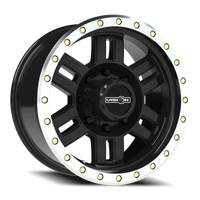 Vision 398 18x9 -12 8x165.1mm 125.2mm Gloss Black Machined Lip