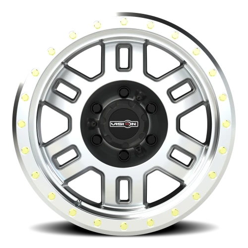 Vision 398 17x8.5 +0 6x139.7mm 106.2mm Machined Machined Machined Beadlock Ring