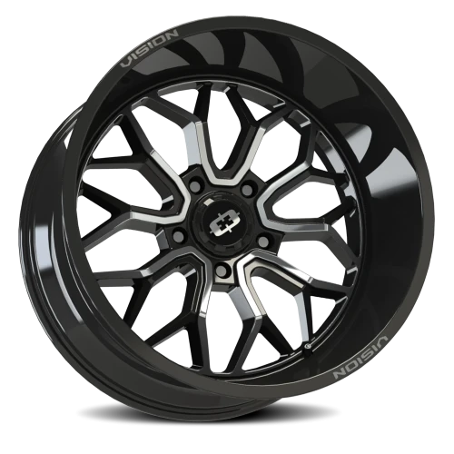 Vision 402 20x9 +12 5x150mm 110.2mm Gloss Black Machined Face
