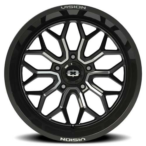 Vision 402 20x12 -51 5x150mm 110.2mm Gloss Black Machined Face