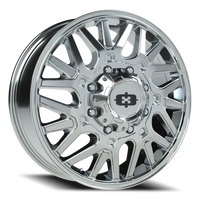 Vision 404 22x8.25 +104 8x165.1mm 121.4mm Chrome
