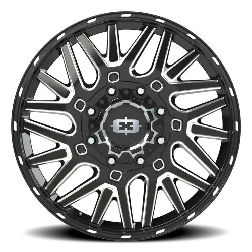 Vision 404 24x8.25 +104 8x165.1mm 121.4mm Gloss Black Milled