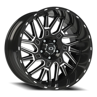 Vision 404 20x10 -25 5x127mm 78.1mm Gloss Black Milled Spoke