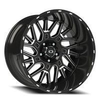 Vision 404 20x12 -51 5x127mm 78.1mm Gloss Black Milled Spoke