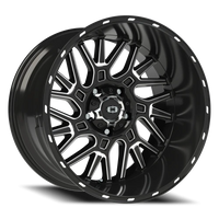 Vision 404 20x12 -51 5x139.7mm 108mm Gloss Black Milled Spoke