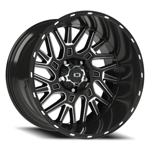Vision 404 20x12 -51 5x139.7mm 108mm Gloss Black Milled Spoke