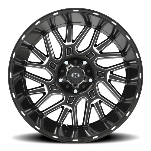 Vision 404 20x12 -51 5x139.7mm 108mm Gloss Black Milled Spoke