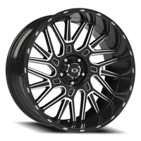 Vision 404 22x10 -19 5x127mm 78.1mm Gloss Black Milled Spoke