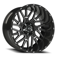 Vision 404 22x12 -51 5x139.7mm 108mm Gloss Black Milled Spoke