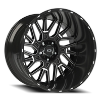 Vision 404 22x14 -76 5x139.7mm 108mm Gloss Black Milled Spoke