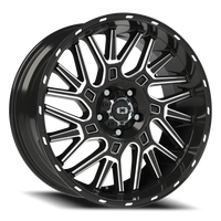 Vision 404 20x9 +10 5x127mm 78.1mm Gloss Black Milled Spoke