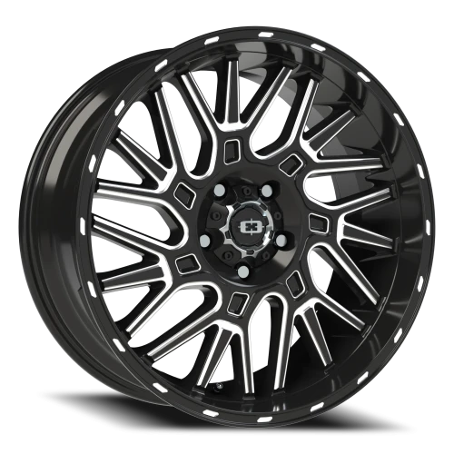 Vision 404 20x9 +10 5x127mm 78.1mm Gloss Black Milled Spoke
