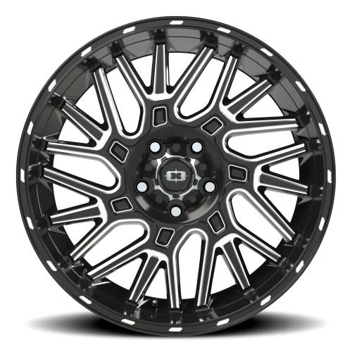 Vision 404 20x9 +10 5x127mm 78.1mm Gloss Black Milled Spoke