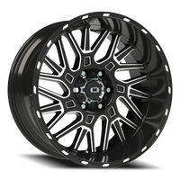 Vision 404 20x10 -25 6x139.7mm 106.2mm Gloss Black Milled Spoke