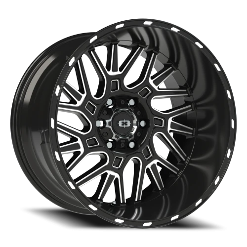 Vision 404 20x12 -51 6x135mm 87.1mm Gloss Black Milled Spoke