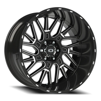 Vision 404 22x12 -51 6x139.7mm 106.2mm Gloss Black Milled Spoke