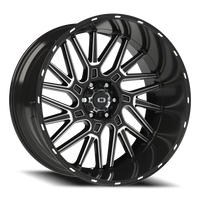 Vision 404 24x12 -51 6x139.7mm 106.2mm Gloss Black Milled Spoke