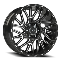 Vision 404 20x9 +12 6x139.7mm 106.2mm Gloss Black Milled Spoke