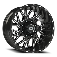 Vision 404 20x10 -25 8x165.1mm 125.2mm Gloss Black Milled Spoke