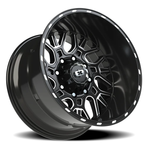 Vision 404 20x12 -51 8x170mm 125.2mm Gloss Black Milled Spoke