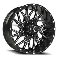 Vision 404 22x10 -19 8x180mm 124.2mm Gloss Black Milled Spoke
