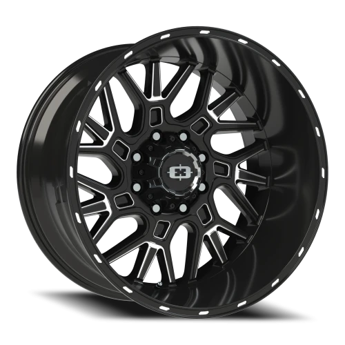 Vision 404 22x12 -51 8x170mm 125.2mm Gloss Black Milled Spoke