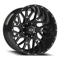 Vision 404 22x12 -51 8x165.1mm 125.2mm Gloss Black Milled Spoke