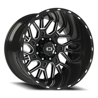 Vision 404 22x14 -76 8x165.1mm 125.2mm Gloss Black Milled Spoke