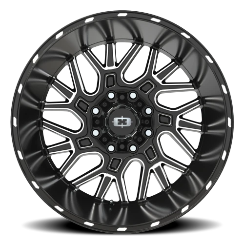 Vision 404 22x14 -76 8x165.1mm 125.2mm Gloss Black Milled Spoke
