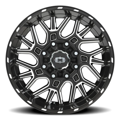 Vision 404 20x9 +12 8x165.1mm 125.2mm Gloss Black Milled Spoke