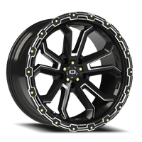 Vision 405 20x10 -25 5x127mm 78.1mm Gloss Black Milled Spoke