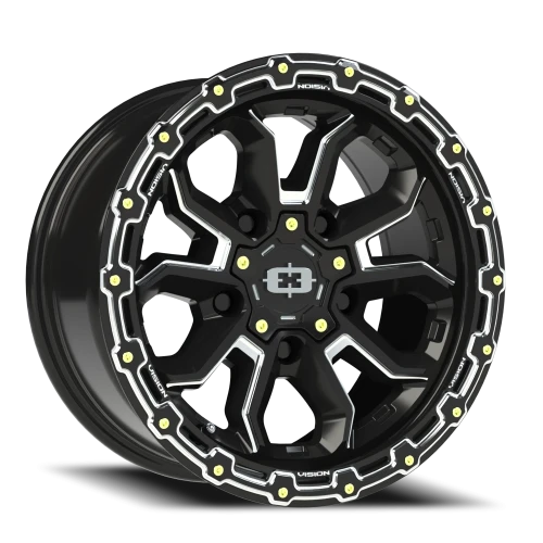 Vision 405 16x8 +0 5x114.3mm 83mm Gloss Black Milled Spoke
