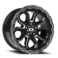 Vision 405 17x9 +12 5x150mm 110.2mm Gloss Black Milled Spoke