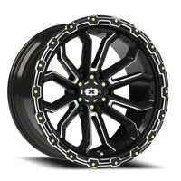 Vision 405 20x10 -25 6x135mm 87.1mm Gloss Black Milled Spoke