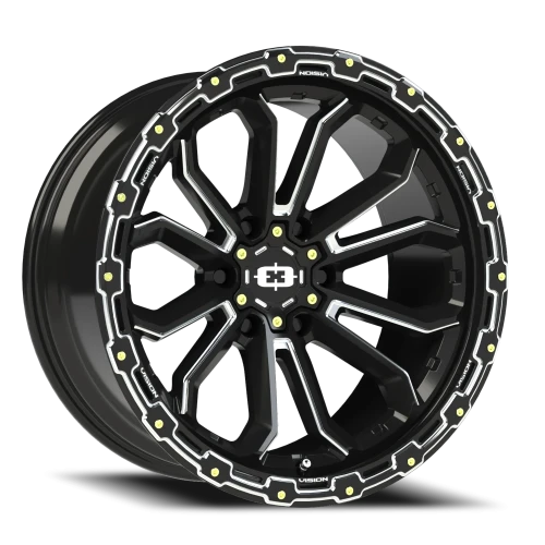 Vision 405 20x9 +12 6x135mm 87.1mm Gloss Black Milled Spoke