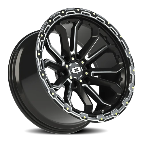 Vision 405 20x9 +12 6x135mm 87.1mm Gloss Black Milled Spoke