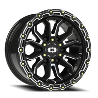 Vision 405 16x8 +0 6x139.7mm 110mm Gloss Black Milled Spoke